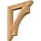 Ekena Millwork Westlake Slat Rough Sawn Bracket, Western Red Cedar, 4"W x 28"D x 32"H BKT04X28X32WTL06RWR - alternate 1